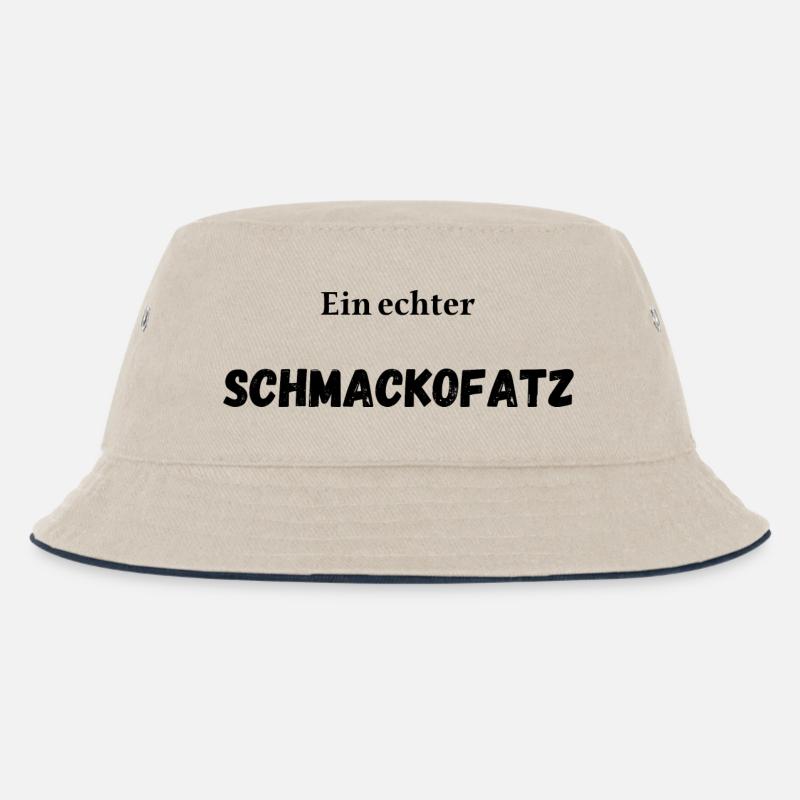 Ein echter Schmackofatz - Kinder Bucket Hat - Natur/Navy