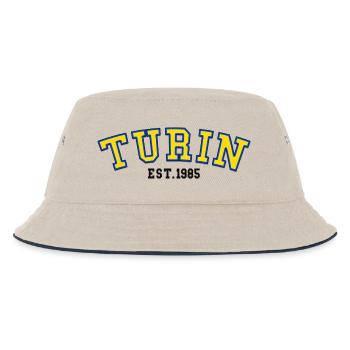 Turin Est.1985  - Kids’ Bucket Hat - ecru/navy - Front