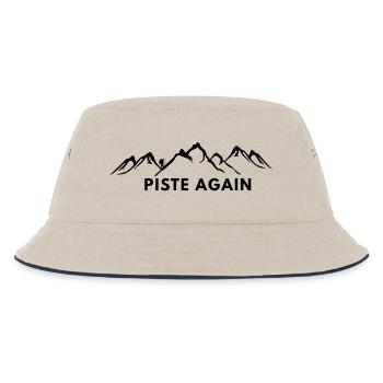 WIEDER PIE. SKI. SKI-WINDESPORT - Kinder Bucket Hat - Natur/Navy - Vorne