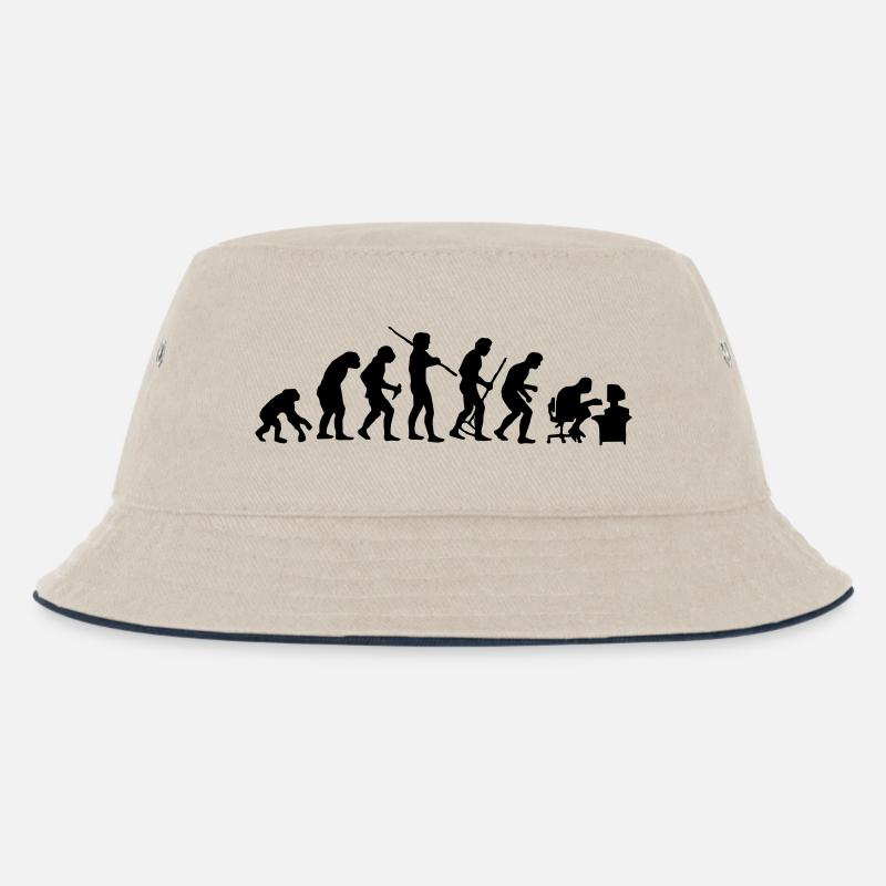Evolution - Kinder Bucket Hat - Natur/Navy