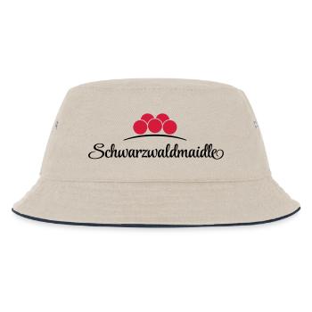 Schwarzwaldmaidle - Kinder Bucket Hat - Natur/Navy - Vorne