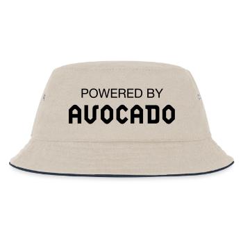 Powered By Avocado - Kids’ Bucket Hat - ecru/navy - Front