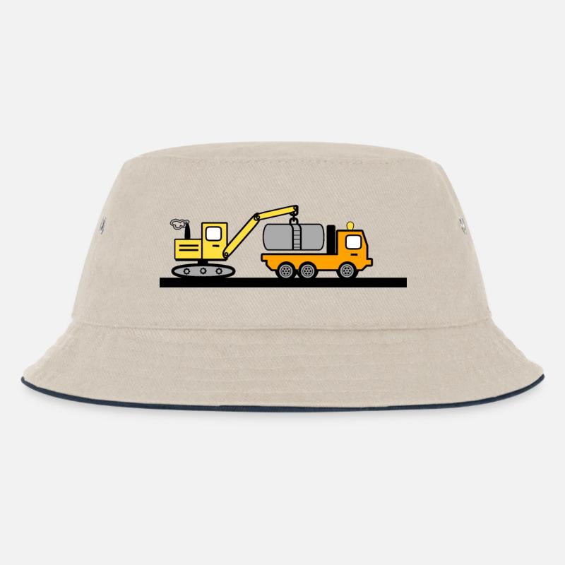 Bagger - Kinder Bucket Hat - Natur/Navy