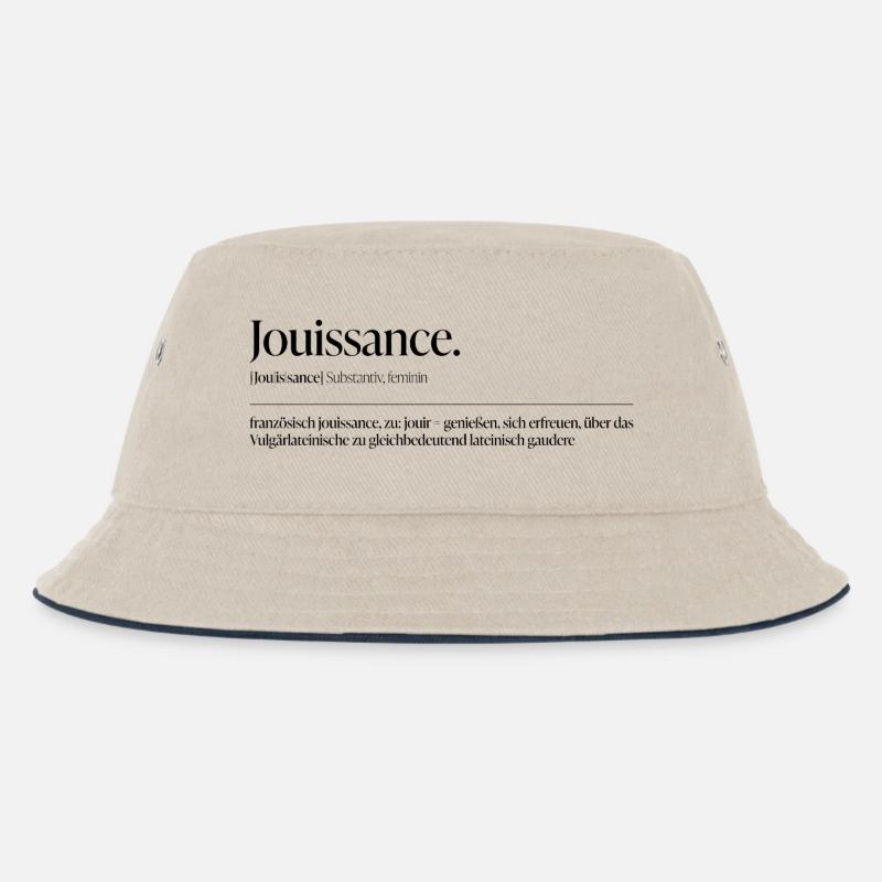 Jouissance – Lust als Statement - Kinder Bucket Hat - Natur/Navy