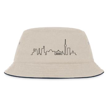 Skyline of Berlin - Kids’ Bucket Hat - ecru/navy - Front