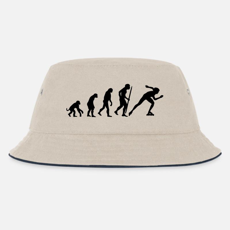 Änderungen im Einklang Eisschnelllauf - Kinder Bucket Hat - Natur/Navy