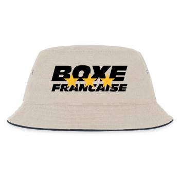 Boxe Francaise - Bob Enfant - blanc cassé/bleu marine - Devant