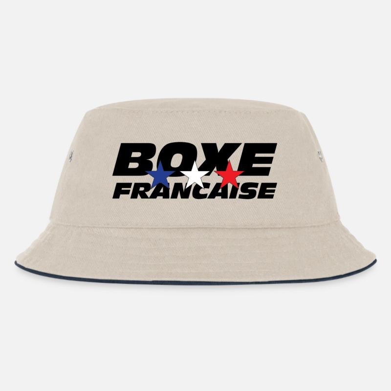 Boxe Francaise - Bob Enfant - blanc cassé/bleu marine