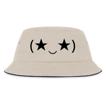 Émote Œil d’Étoile (★‿★) inspire - Bob Enfant - blanc cassé/bleu marine - Devant