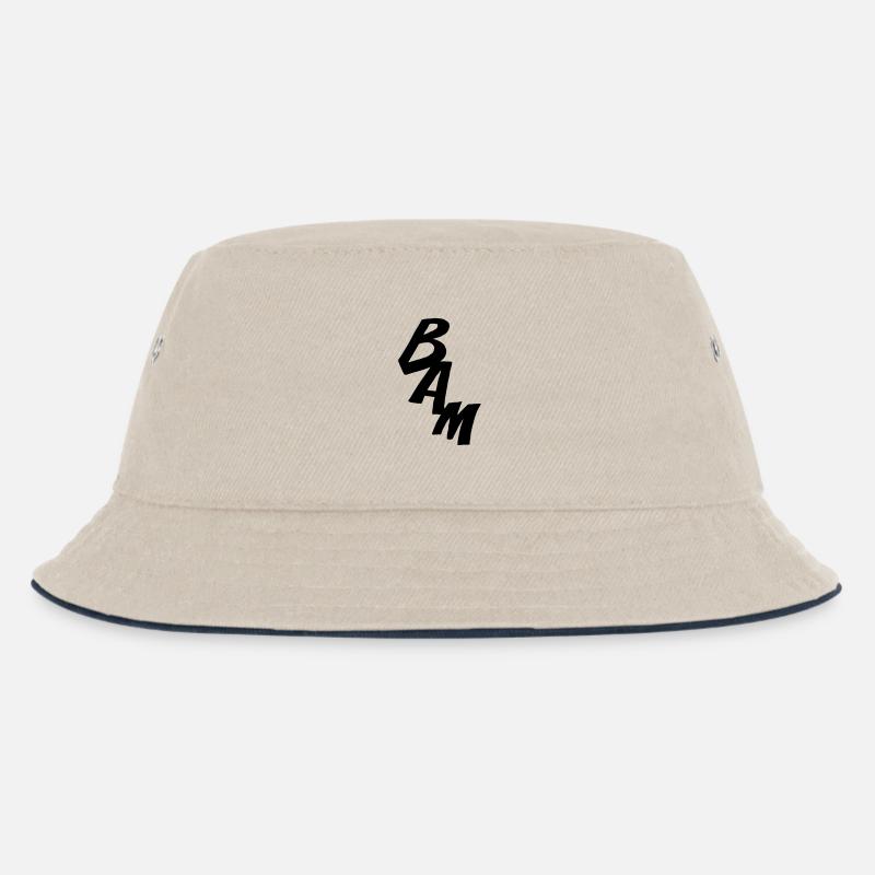 BAM - Comic-Style - Kinder Bucket Hat - Natur/Navy