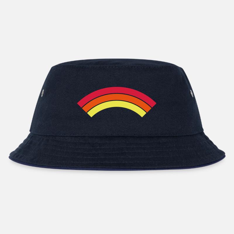 Regenbogen - Kinder Bucket Hat - navy/navy