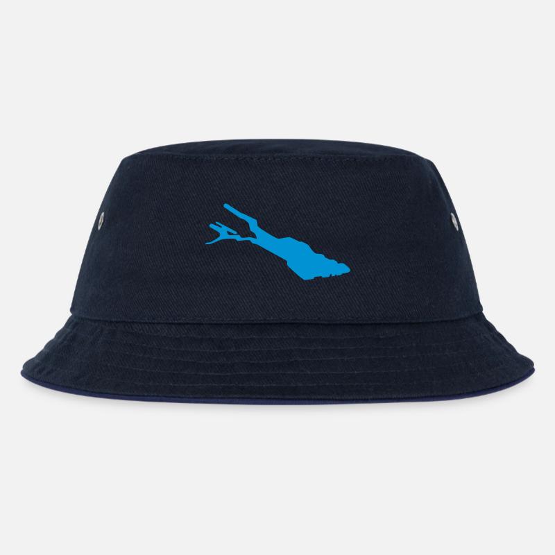 Silhouette de Bodensee – Contour du lac de Constance - Bob Enfant - marine/marine