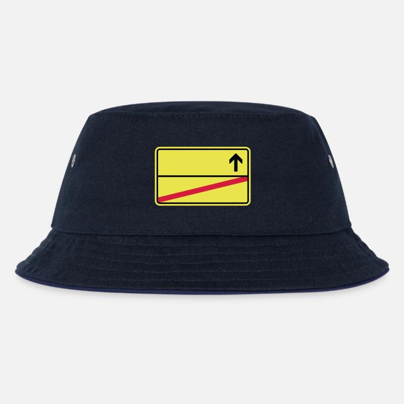 Ortsschild - Kinder Bucket Hat - navy/navy