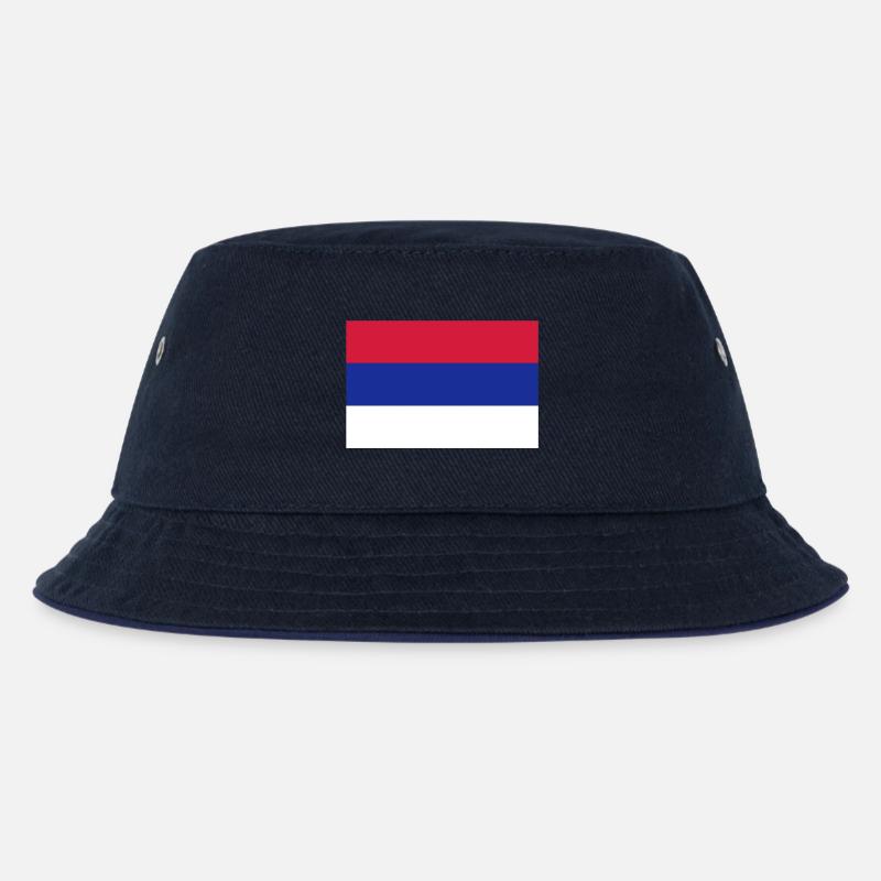 Serbien - Kinder Bucket Hat - navy/navy