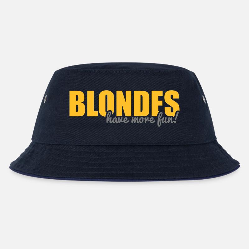 Blondes have more fun! - Kinder Bucket Hat - navy/navy