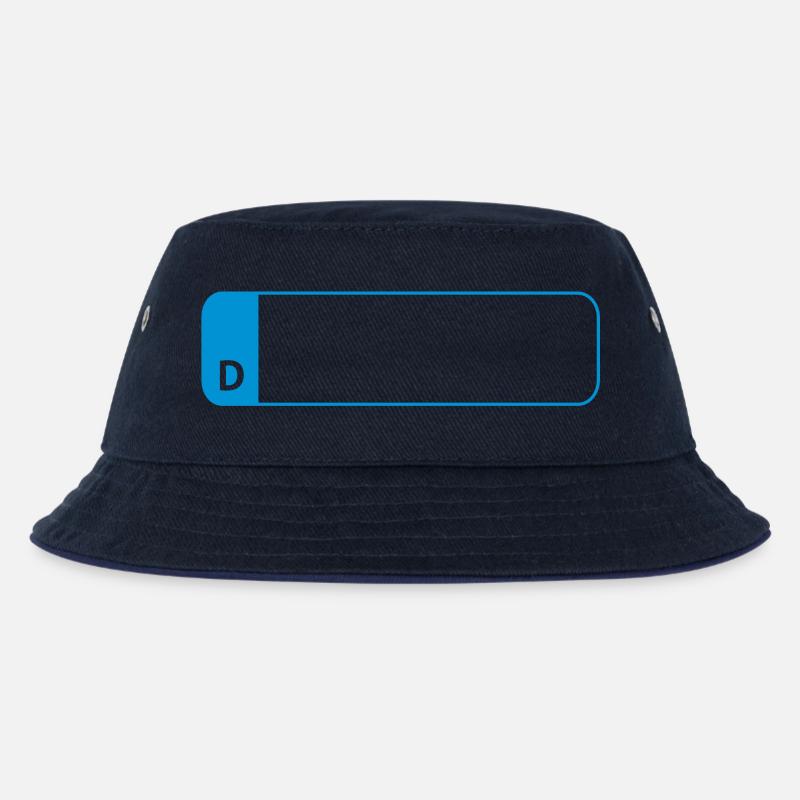Autokennzeichen 2 - Kinder Bucket Hat - navy/navy