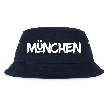 München - Bayern - Isar - Frauenkirche - Prater - Kinder Bucket Hat - navy/navy - Vorne