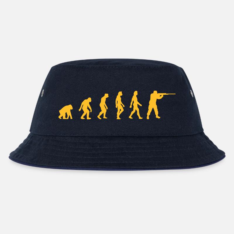 Die Evolution der Jäger - Kinder Bucket Hat - navy/navy