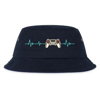 Herzschlag Gaming-Controller - Kinder Bucket Hat - navy/navy - Vorne