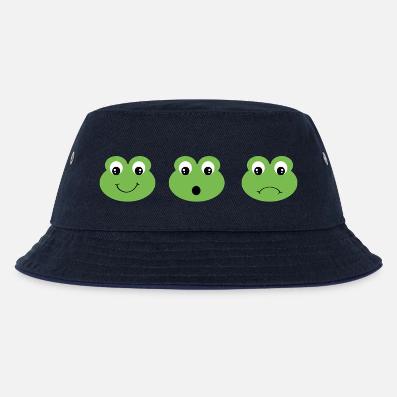 Frosch - Kinder Bucket Hat - navy/navy