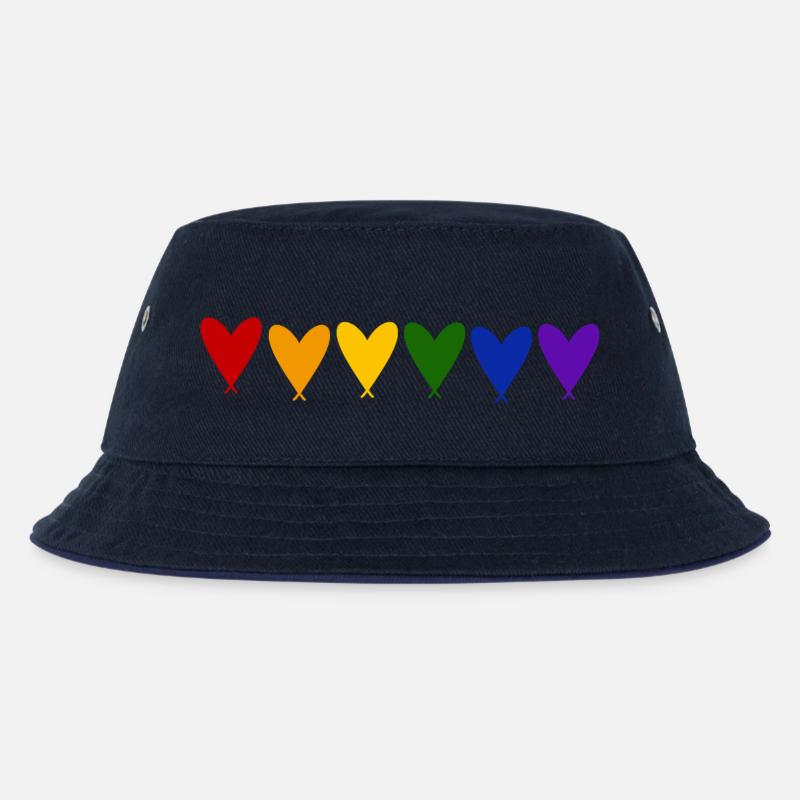 PrideHearts - Kinder Bucket Hat - navy/navy