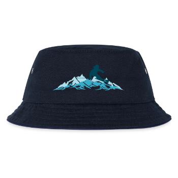 Winter - Skifahrer Berge Sport 2018 - Kinder Bucket Hat - navy/navy - Vorne