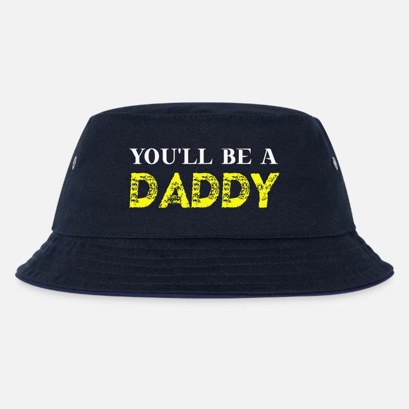 You'll be a daddy Geschenkidee schwanger Vater - Kinder Bucket Hat - navy/navy