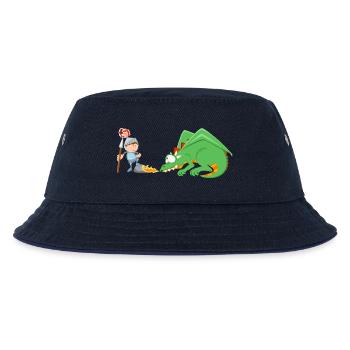 Ritter und Drache - Kinder Bucket Hat - navy/navy - Vorne