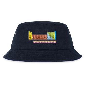 Periodensystem in Farbe mit weißen Linien - Kinder Bucket Hat - navy/navy - Vorne