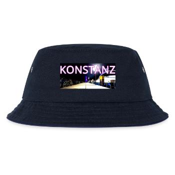 Konstanz Wahrzeichen am Abend mit Brücke Fahrräder - Kinder Bucket Hat - navy/navy - Vorne