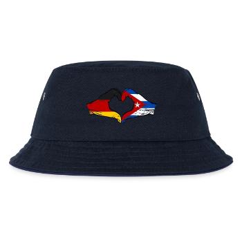 Deutschland Kuba Flagge Hände Herzform used - Kinder Bucket Hat - navy/navy - Vorne