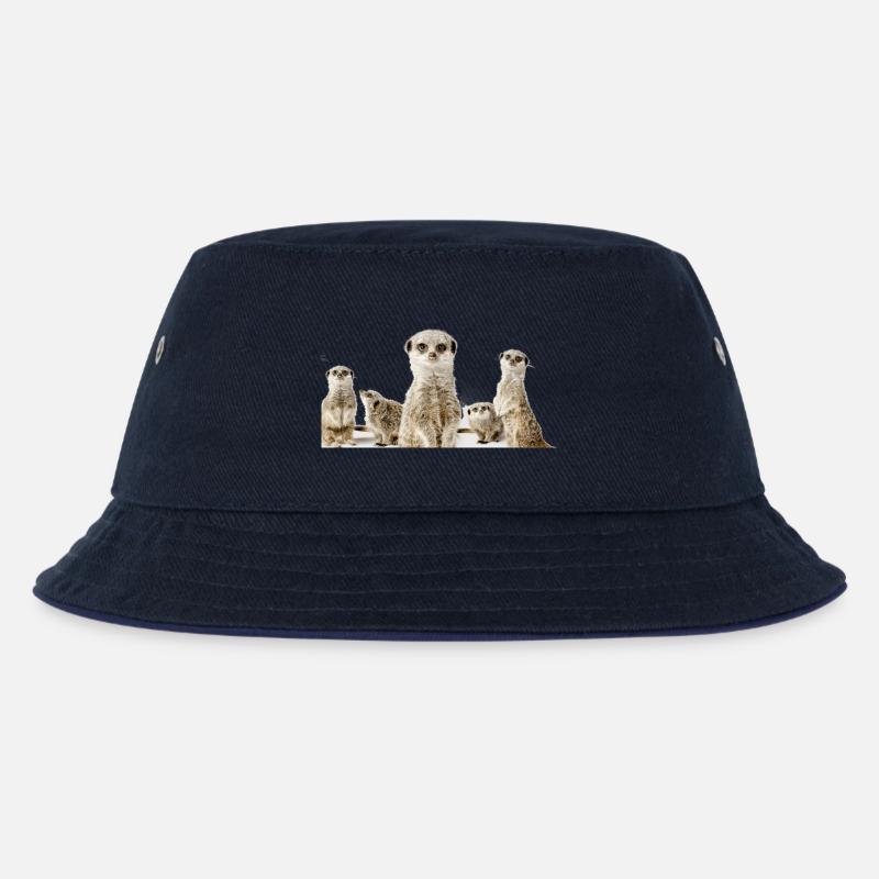 Erdhörnchen - Kinder Bucket Hat - navy/navy