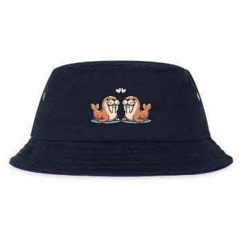 seehund love - Kinder Bucket Hat - navy/navy - Vorne