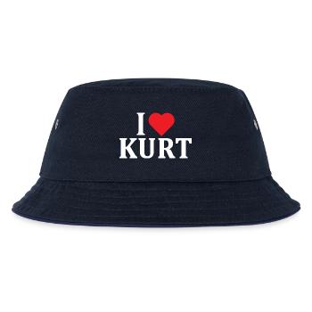 nom t-shirt J’aime Kurt idée cadeau t-shirt - Bob Enfant - marine/marine - Devant