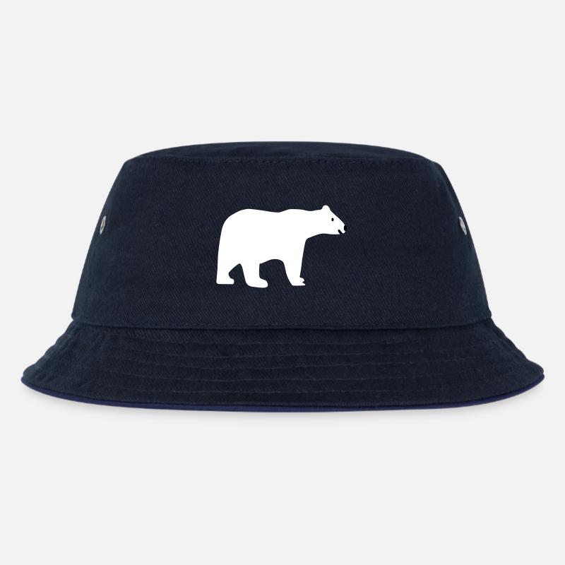 Eisbär - Kinder Bucket Hat - navy/navy