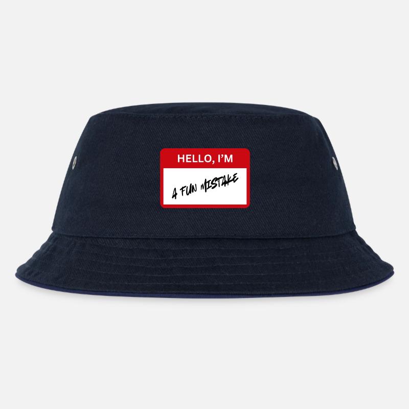 fun mistake - Kids’ Bucket Hat - navy/navy