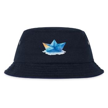 papierboot aquarell - Kinder Bucket Hat - navy/navy - Vorne