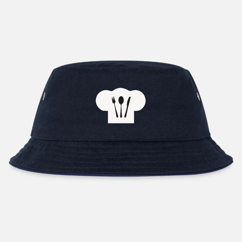 Kochmütze - Kinder Bucket Hat - navy/navy