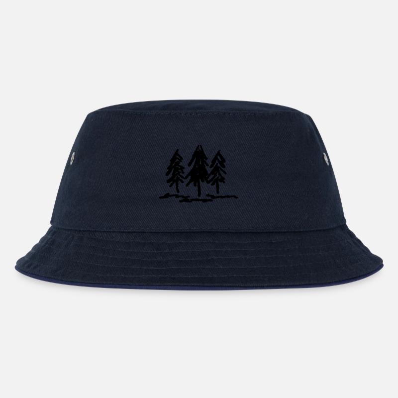 Let's get lost - Kinder Bucket Hat - navy/navy
