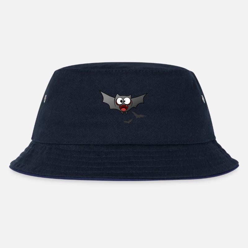 Fledermaus - Kinder Bucket Hat - navy/navy