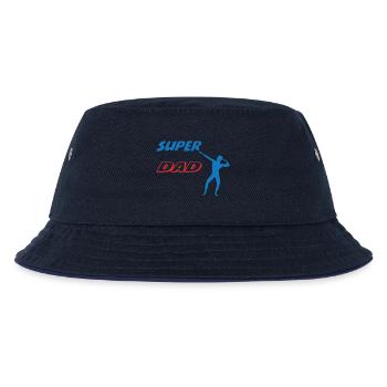 SUPER DAD - Kids’ Bucket Hat - navy/navy - Front