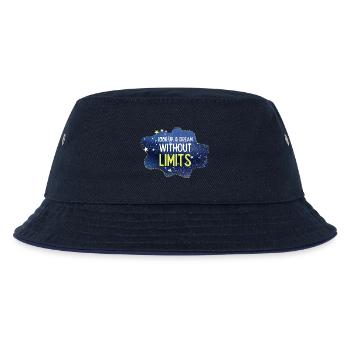 Schauen Sie nach oben und träumen Sie ohne Grenzen - Kinder Bucket Hat - navy/navy - Vorne