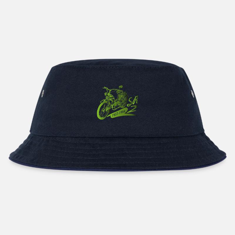 SR2 Simson schräg - Kinder Bucket Hat - navy/navy