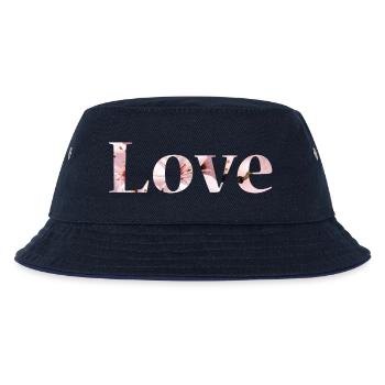 Love Blumen Text Foto - Kinder Bucket Hat - navy/navy - Vorne