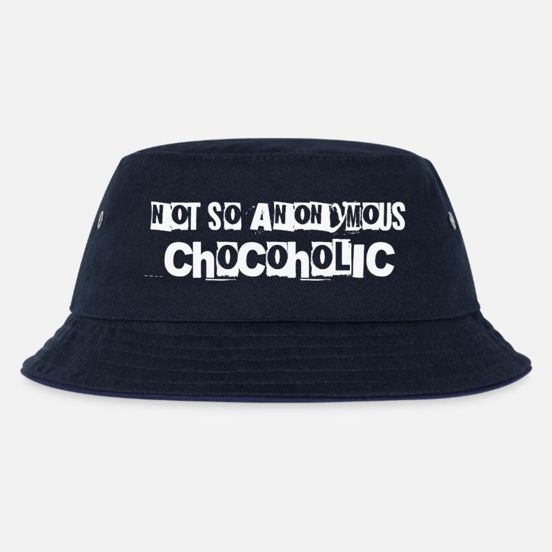 Not so anonymous Chocoholic Geschenk Schokolade - Kinder Bucket Hat - navy/navy