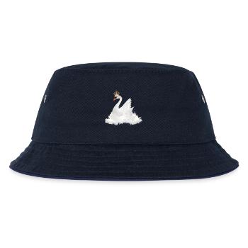 traumhafter Schwan in den Wolken mit einer Krone - Kinder Bucket Hat - navy/navy - Vorne