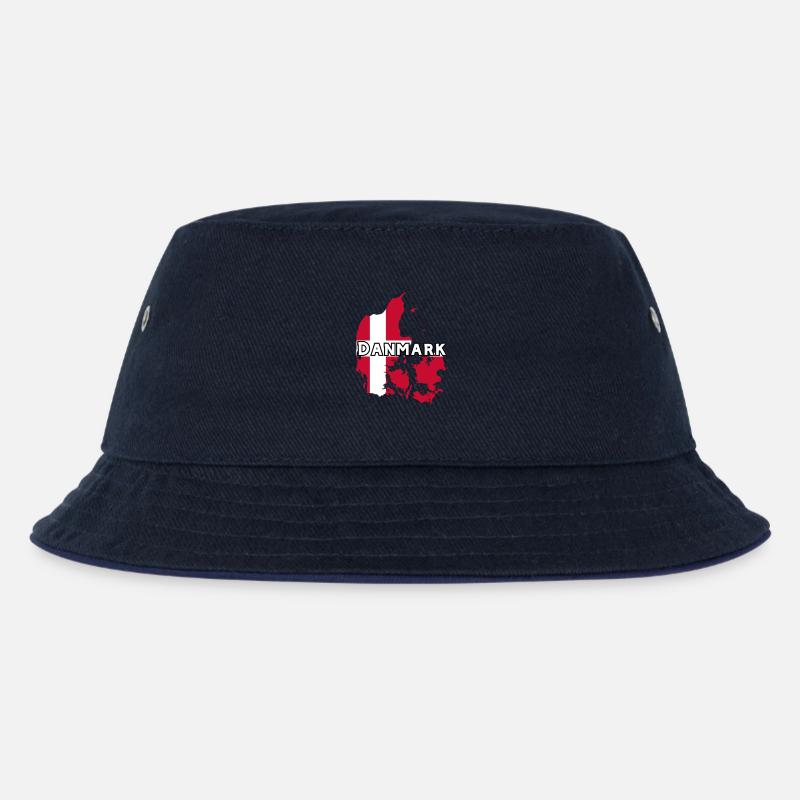 Danmark - Kinder Bucket Hat - navy/navy