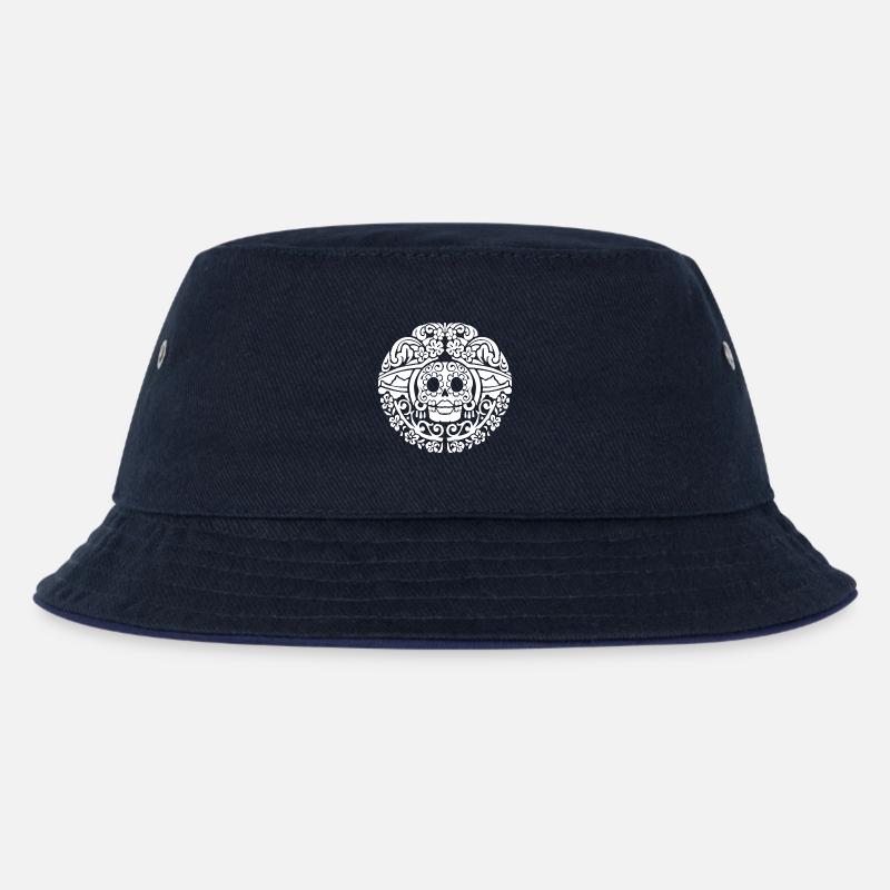 Catrinas Schädel - Kinder Bucket Hat - navy/navy