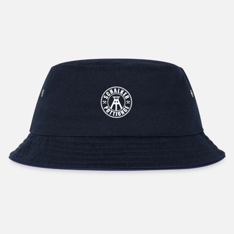 Schalker Pottjunge | Gelsenkirchen Ruhrpott Junge - Kinder Bucket Hat - navy/navy
