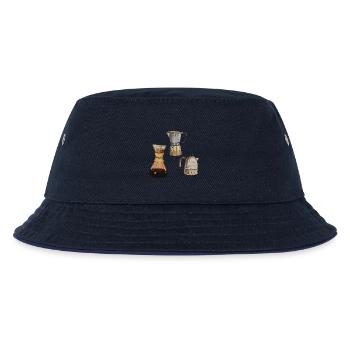 3x coffee pots coffee Elexier of life - Kids’ Bucket Hat - navy/navy - Front